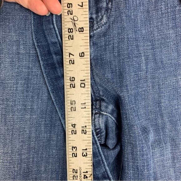 J Crew womens size 27 wide leg crop jeans new high waist belted casual denim - Picture 11 of 12